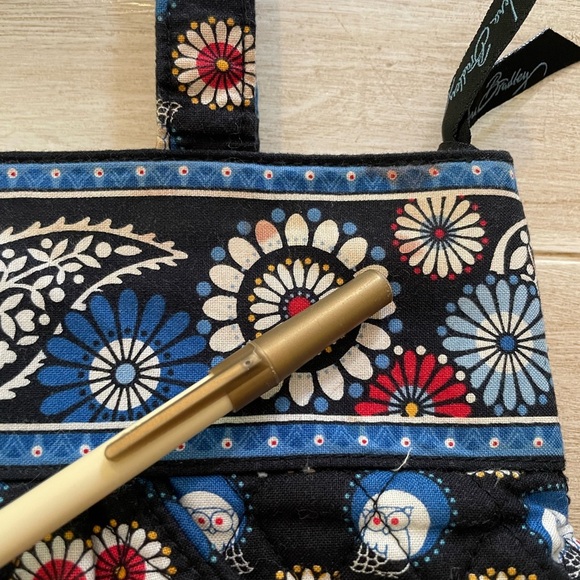 Vera Bradley 3 piece purse set. Blue Red White owl print. Retired pattern - Picture 10 of 14